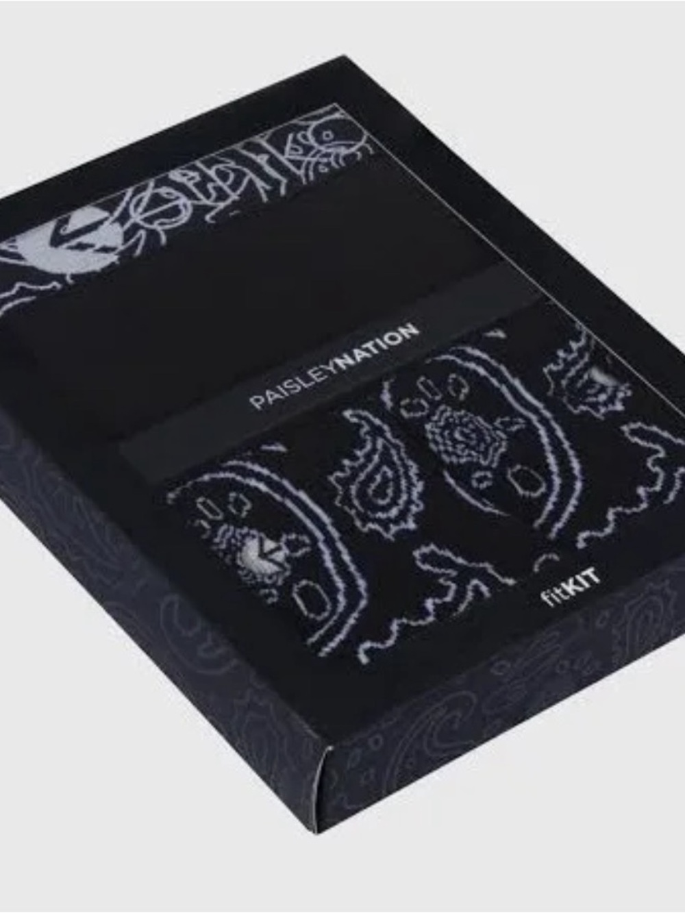 ethika Black Paisley Boxed Sock Set